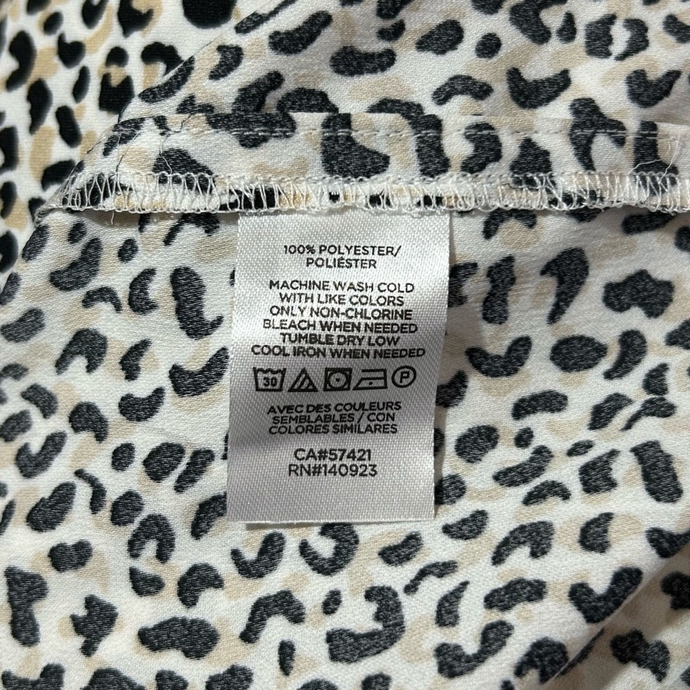 LOFT Black and White Midi Dress - Picture 6 of 9